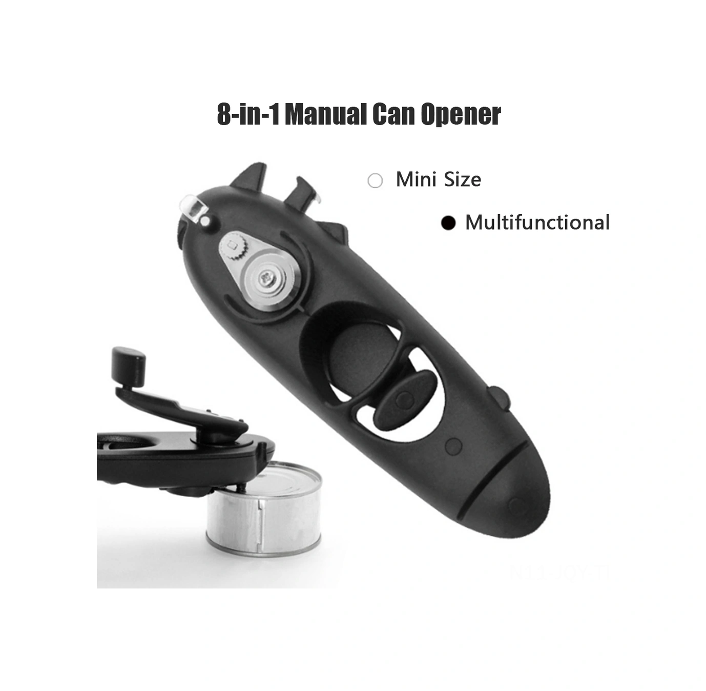 Youmex 8-in-1 Çok Fonksiyonlu Mutfak Aleti: Paslanmaz Çelik Konserve Açıcı, Şişe Açıcı, Kamp Ve Seyahat İçin Mavi Poşetli Koyu Mavi