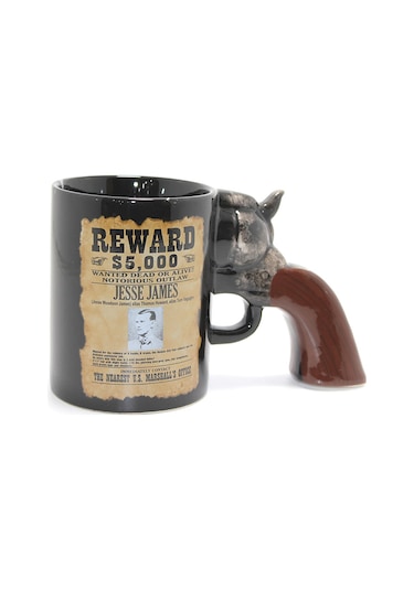 Porselen Kupa Bardak - Jesse James Wanted İlan Temalı