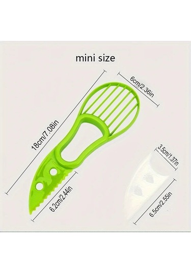 Chenkestoreone Yeşil Avakado Dilimleyici 3ü 1 Arada Ev Ve Dış Mekan Kullanımı İçin Pratik Yeşil 2