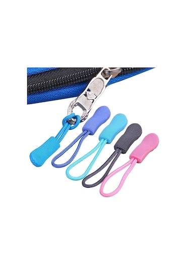 Pembe 20 Adet Fermuar Çekme Çektirme Ucu Fit Halat Etiketi Yedek Klip Kırık Toka Sabitleyici Zip Kablosu Tab Seyahat Çantası Bavul Çadır Sırt Çantası