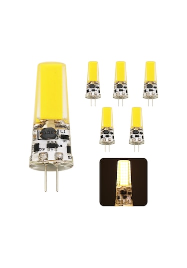 G4 Led Ampül 12 Volt 9 Watt  ( Beyaz ışık ve Sarı ışık) 5 Adet