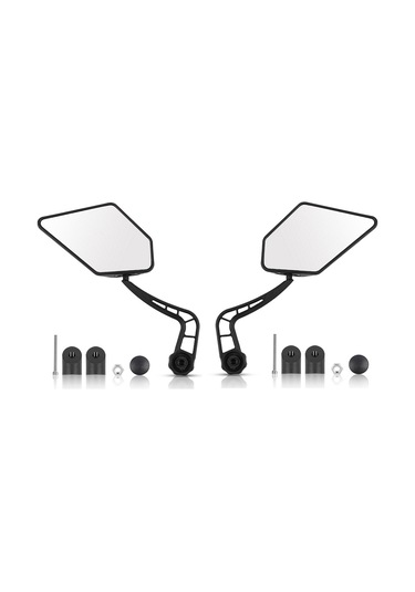 Yifomall Bisiklet Geribakış Aynası, Dönebilen Büyük Çerçeve, Dağ Bisikleti/santralit İçin, Sağlıklı Sürüş İçin Sol-sağ Çift Seti