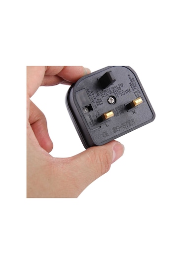 Bs-5732 Taşınabilir Ab Fiş - İngiltere Fiş Adaptörü Güç Soketi Sigortalı Seyahat Dönüştürücü