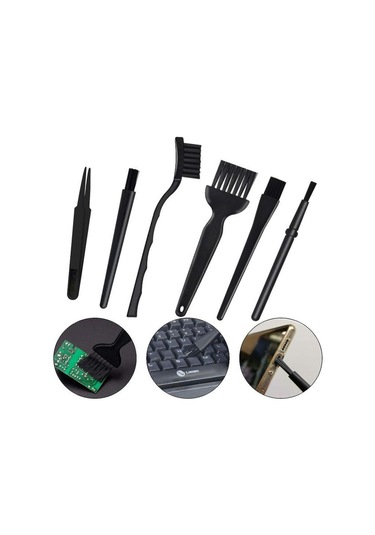 Wellhise Antistatik Plastik Fırça Seti 6 Parça