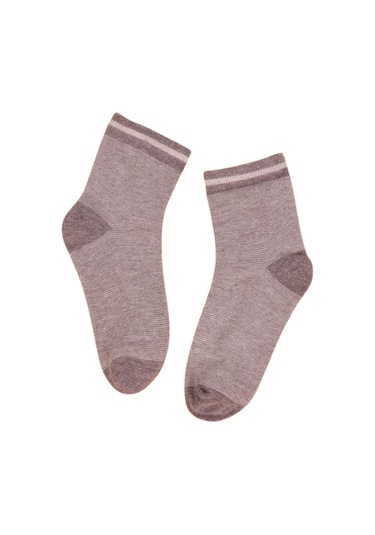 Erkek Çocuk Çorap Soket 4 Çift Siyah-lacivert-kahve-yeşil-1884 ÇoK Renkli