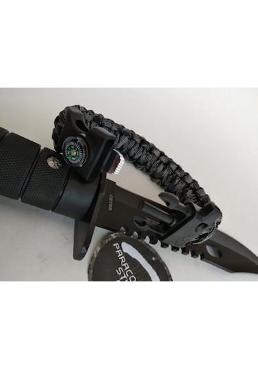 Paracord Ateş Başlatıcılı Paraşüt Ipi Bileklik Çok Renkli