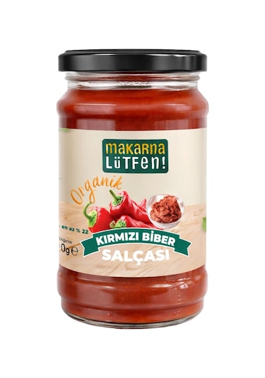 Makarna Lütfen! Organik Kırmızı Biber Salçası 300 G
