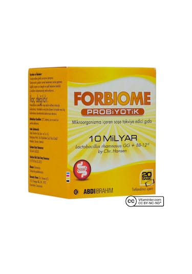 Forbiome Probiyotik 20 Saşe Aromasız