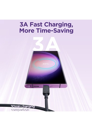 Joyroom S-ac027a14 Çok Renkli Seri 3a Usb'den Usb-c / Type-c Hızlı Şarj Veri Kablosu, Uzunluk: 1,2m