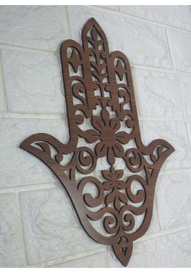 24x30 Cm Fatıma'nın Eli Ahşap Duvar Dekoratif