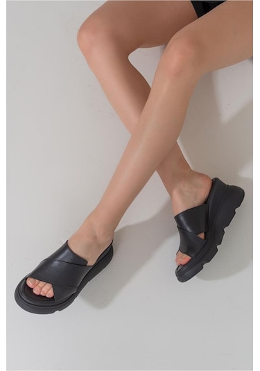 Zeyn Shoes 7673 Siyah Kadın Terlik 001