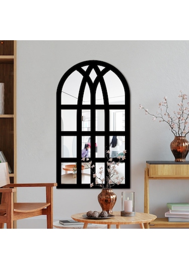 Suntek Kemerli Bölmesi Ayna Duvara Monte Dekoratif Akrilik Camı Siyah