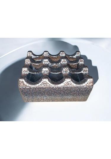 Zethome Kare Küllük Cafe Bronz Krom Kafe Kül Tablası