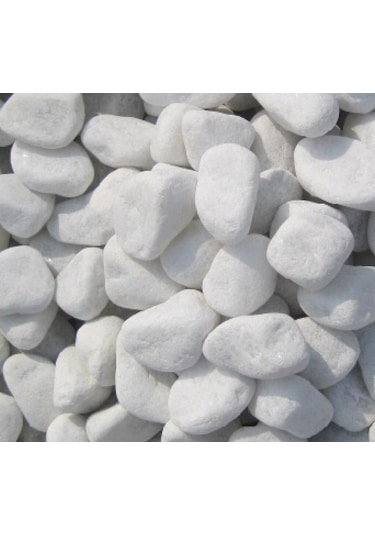 Beyaz Taş 25 Kg 2-4 Cm Dolamit Taşı Dekoratif Taş Bahçe Taşı