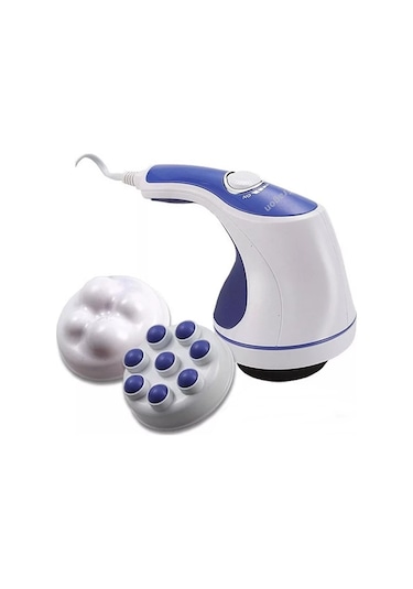 Eragon 4 Başlıklı Boyun Bel Sırt Ayak Omuz Karın Bacak Masaj Aleti Mavi