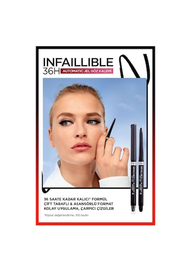 L'Oreal Paris Infaillible Automatic Jel Göz Kalemi - Mat Siyah
