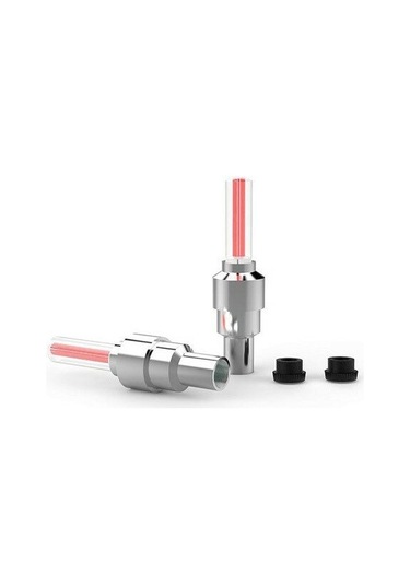 Piranha Pembe Led Işıklı Lastik Sibop Kapağı 2li