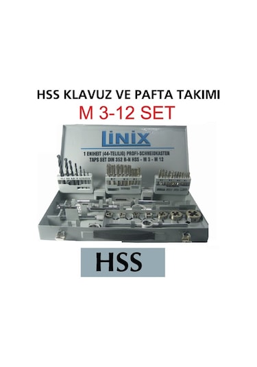 M3-M12 Klavuz Pafta Seti Hss