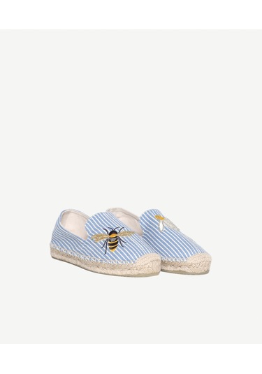 Yargıcı Arı Nakış İşlemeli Espadril 26ykay4031x 021 Mavi