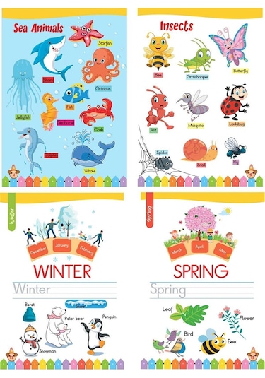 4 - 7 Yaş Ingilizce Eğitim Seti 5 Kitap