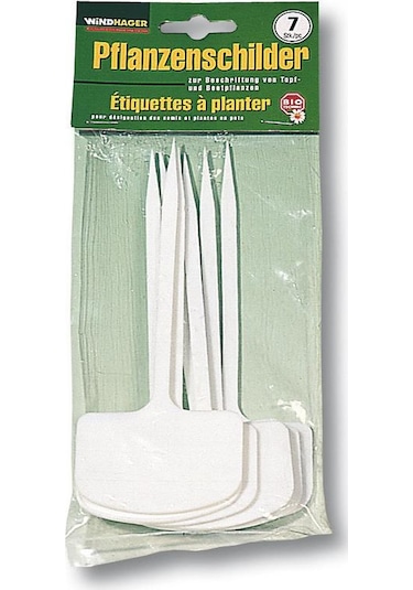 Bitki Etiketi Beyaz Plastik 7 Adet