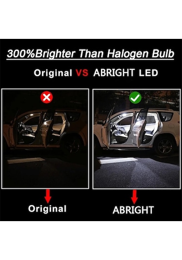 Flybuy Araba Led Iç Ükk Canbus Audi A3 8p 8l A4 B5 B6 B7 B8 A5 8t A6 C5 C6 C7 A8 D2 D3 6000k Beyaz A6 S6 Rs6 C7-11pcs 1 Adet 1 Adet