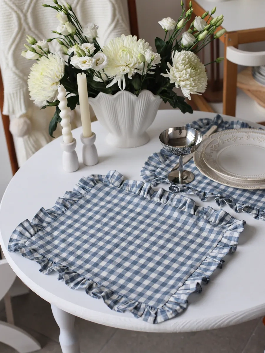 Home Lovers Dokuma Servis Peçeteleri Seti 2 Adet 314534104 Açık Mavi