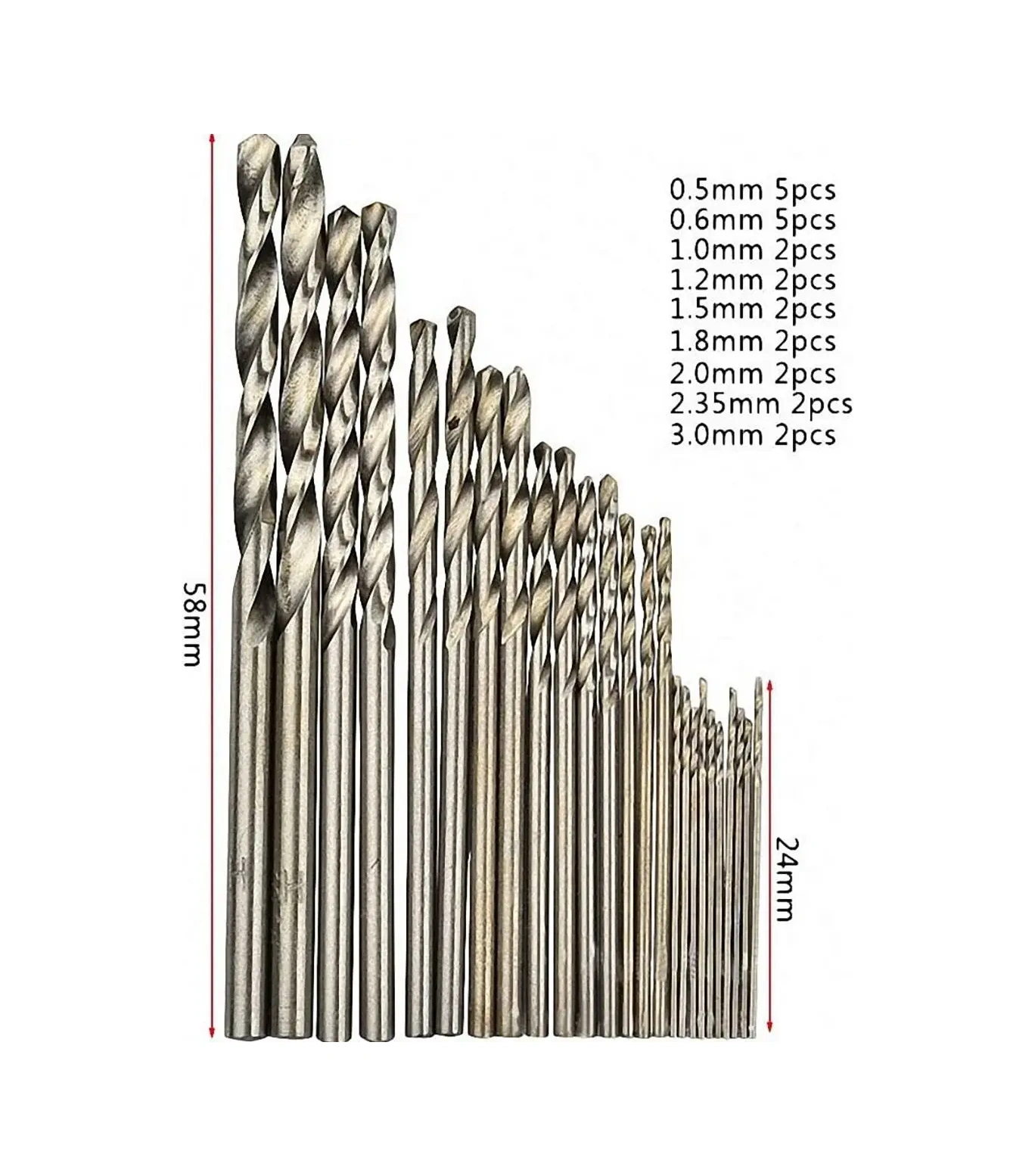 Wardan 25 Parçalı Mini Matkap Ucu Seti 153905952