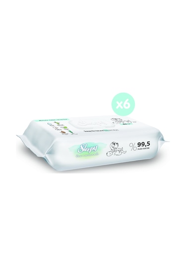 Sleepy Bio Natural Islak Bebek Havlusu 6 X 40'Lı