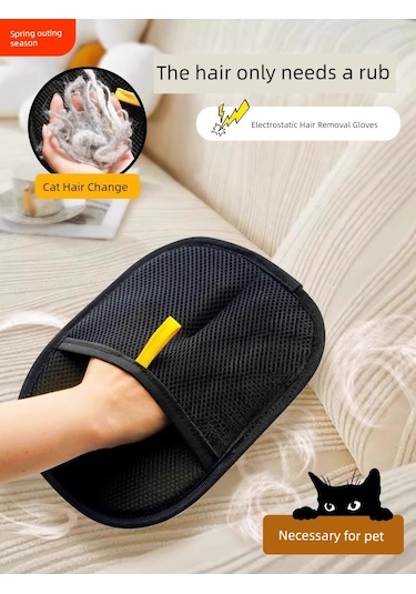 Evcil Hayvan Tüy Toplama Eldiveni - Elektrostatik - Model 2 Um50576-1 Yurt Dışından