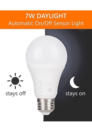 18 Watt Radar Sensörlü E27 Duy Led Ampul Gece Ve Hareket Sensörlü Beyaz Işık 18 W. 1620lm Led Ampul