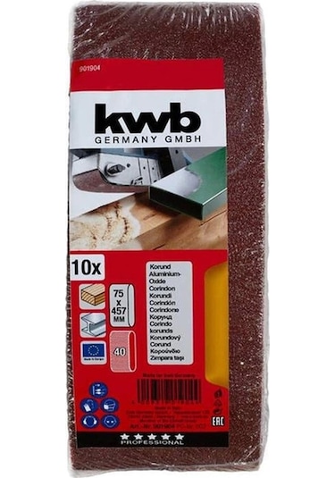 Bant Zımpara 75x457 40 Kum 10lu Paket 901904