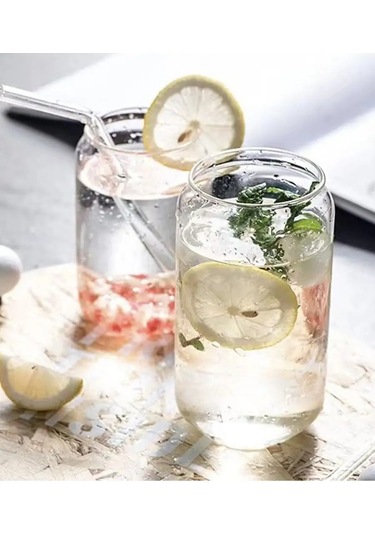 Roomi 400 Ml Kavanoz Şeklinde Cam Bardak 127535194 Beyaz