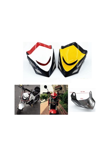 Suntek Honda Grom Msx125 2014-2015 Kırmızı Için Far Kapağı Rüzgar Kalkanı Ekranı