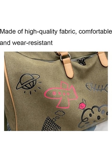 Zcjb Graffiti Kişisel Seyahat Çantaları Açık Hava Rahat Büyük Kapasiteli El Çantası Çapraz Askılı Çanta Siyah Siyah