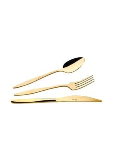 Özlife Dzel-389 Ela 36 Parça Çatal Kaşık Gold
