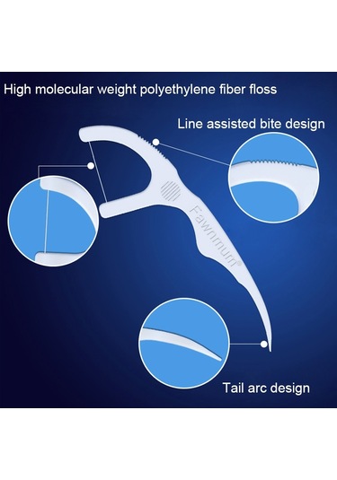 Sones 2 Paket Fawnmum Ultra İnce Güvenlik Diş İpi Çubuğu Kürdan İpi Taşınabilir Diş İpi Çantası