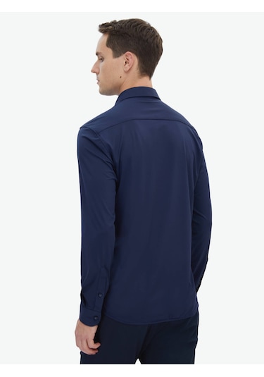 Kip Lacivert Regular Fit Casual Gömlek Lacivert