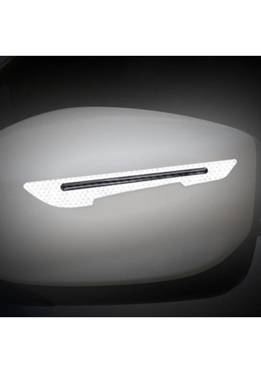 Kırmızı 1 Çift Uzun Ömürlü Yan Dikiz Aynası Montaj Güvenlik Uyarı Araba Styling Oto Çarpışma Önleme Koruyucu Şerit Aksesuarları Anti