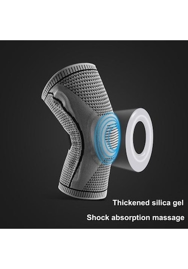 Didadodo Silikon Diz Pedleri Full Diz Brace Askı Patella Medial Destek Güçlü Menisküs Sıkıştırma Koruma Spor Pedleri. Dirsek Ve Amp Dizlik Yeşil, Diz Kapanma Destekli Yeşil