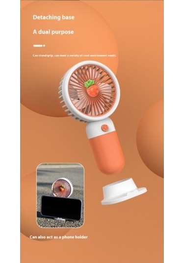 Taşınabilir Karikatür El Tipi Küçük Fan 56z0vz Mor