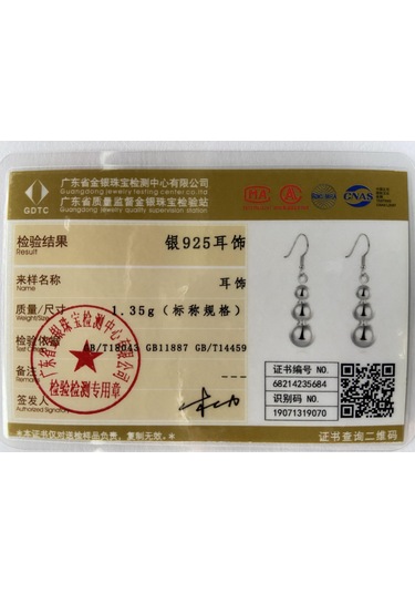 925 Ayar Gümüş Yuvarlak Kolye Küpe Hediye Moda Takı