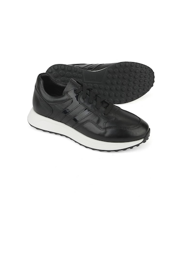 Ziya, Erkek Hakiki Deri Sneaker 1531026z315 Siyah 1531026z315 000 Siyah