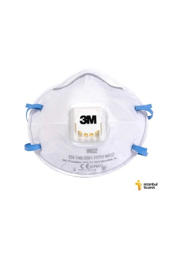 3M 8822 Ventilli Toz Maskesi Ffp2 (10 Adet/Kutu)