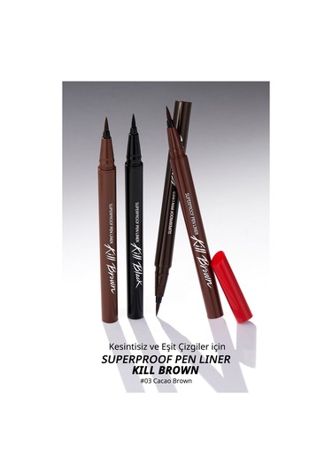 Clio Superproof Pen Liner Kill Brown 03 Cacao Brown
