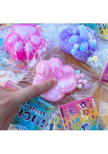 Kedi Patisi Taba Sukuşi Squishy Stres Oyuncağı Yumuşacık Jel Oyuncak Skuşi Diğer