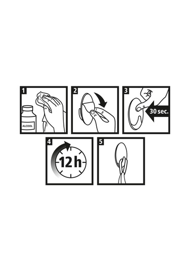 Permanent Askı Plastik Küçük Oval Beyaz 2 Adet X 3 Paket Toplam 6 Askı Diğer