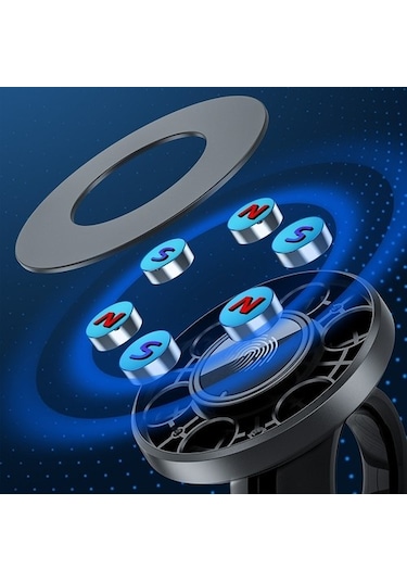 Luckysouk Manyetik Cep Telefonu Tutacağı - Siyah Siyah Torpido Üstü Evet Yok Ezro7a