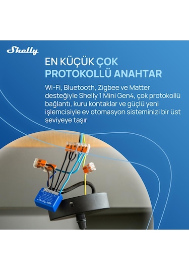 Shelly 1 Mini Gen4 Akıllı Röle
