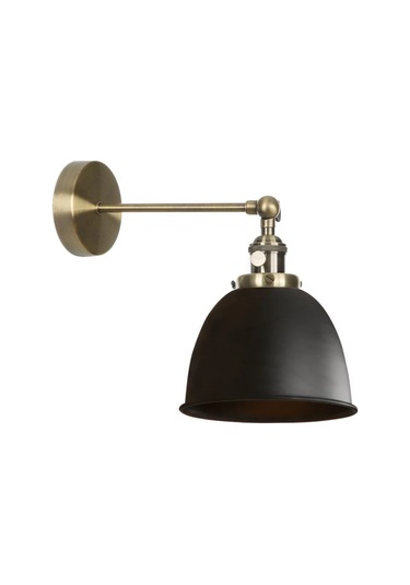 Rys Retro Metal Dekoratif Rustik Mafsallı Siyah Duvar Aplik Siyah